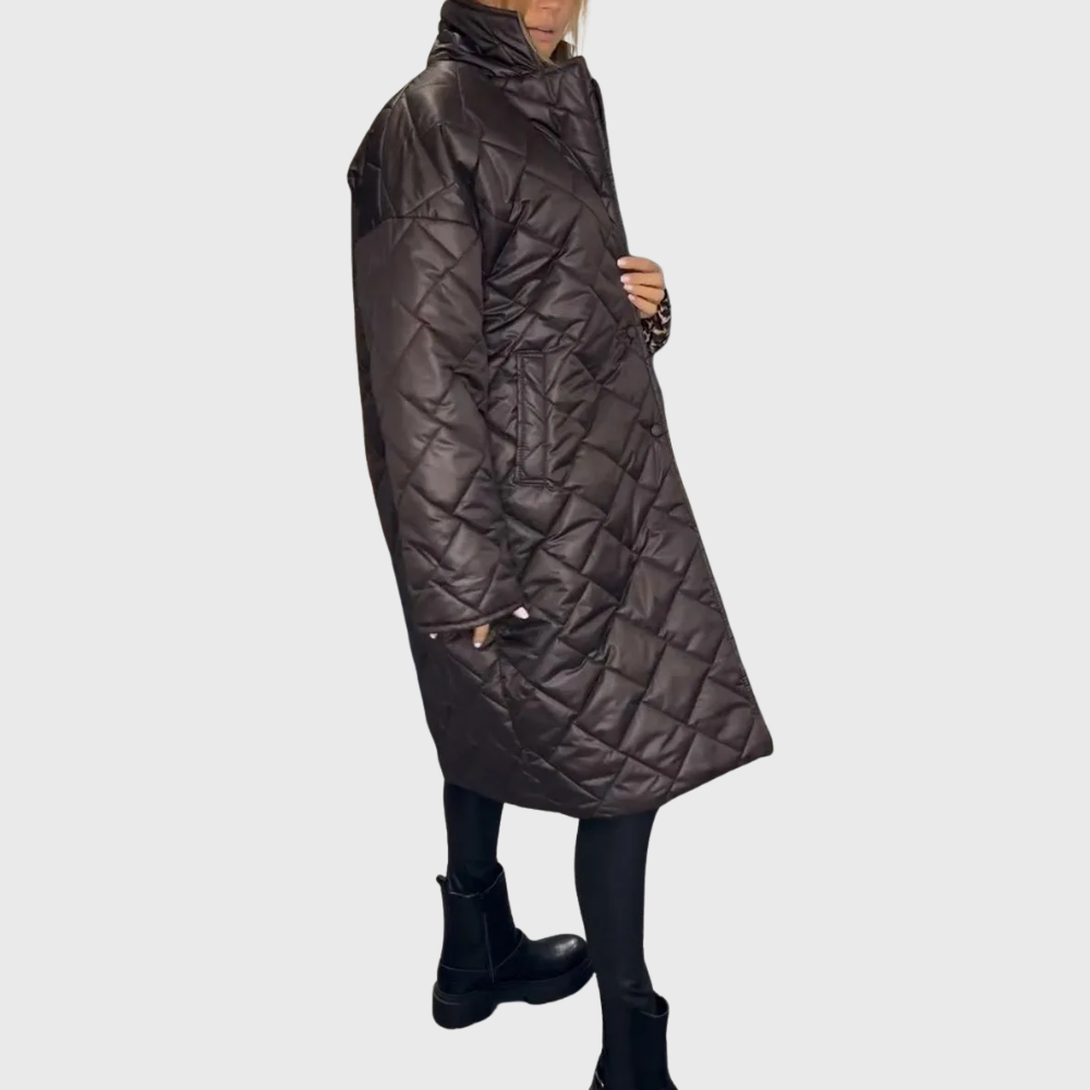 Alissara - Élégant manteau matelassé réversible