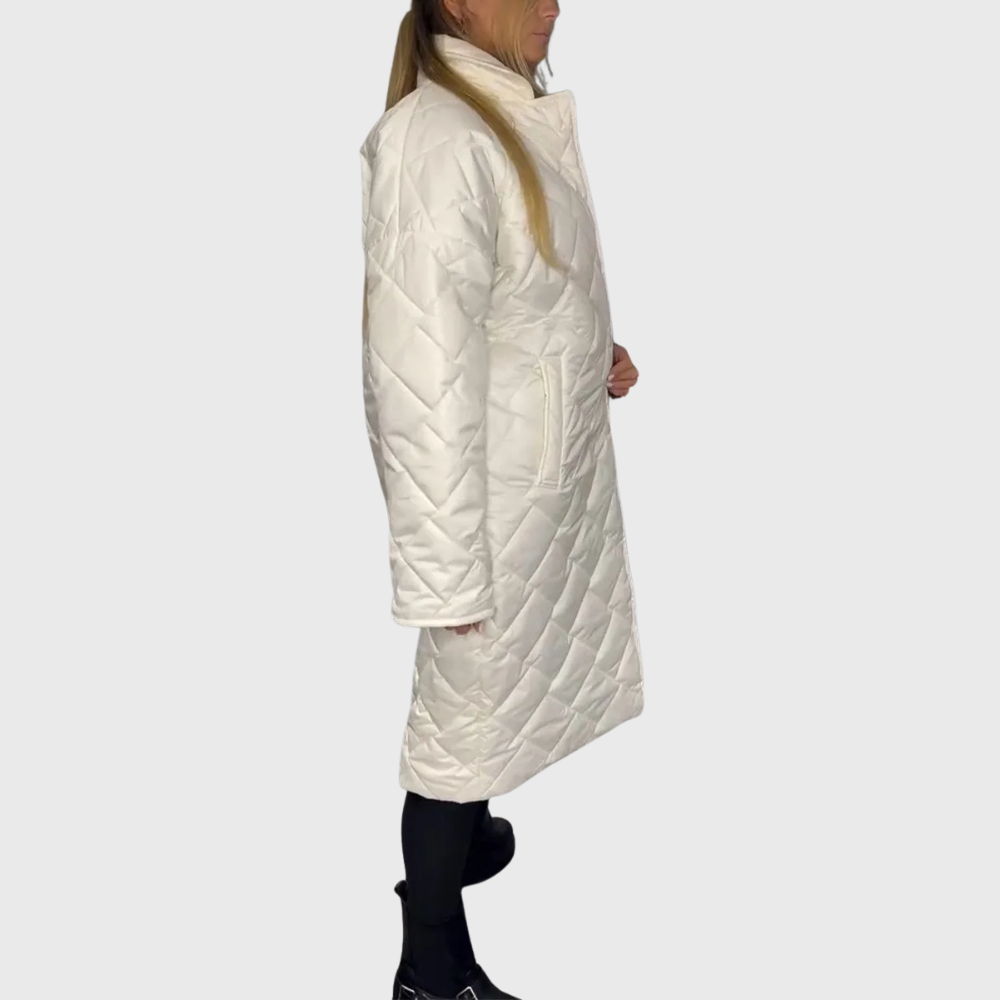 Alissara - Élégant manteau matelassé réversible