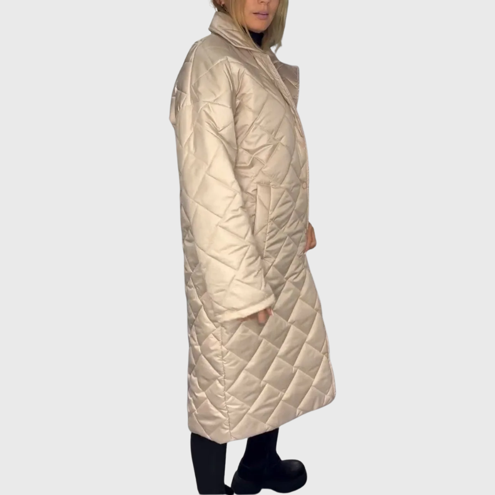 Alissara - Élégant manteau matelassé réversible