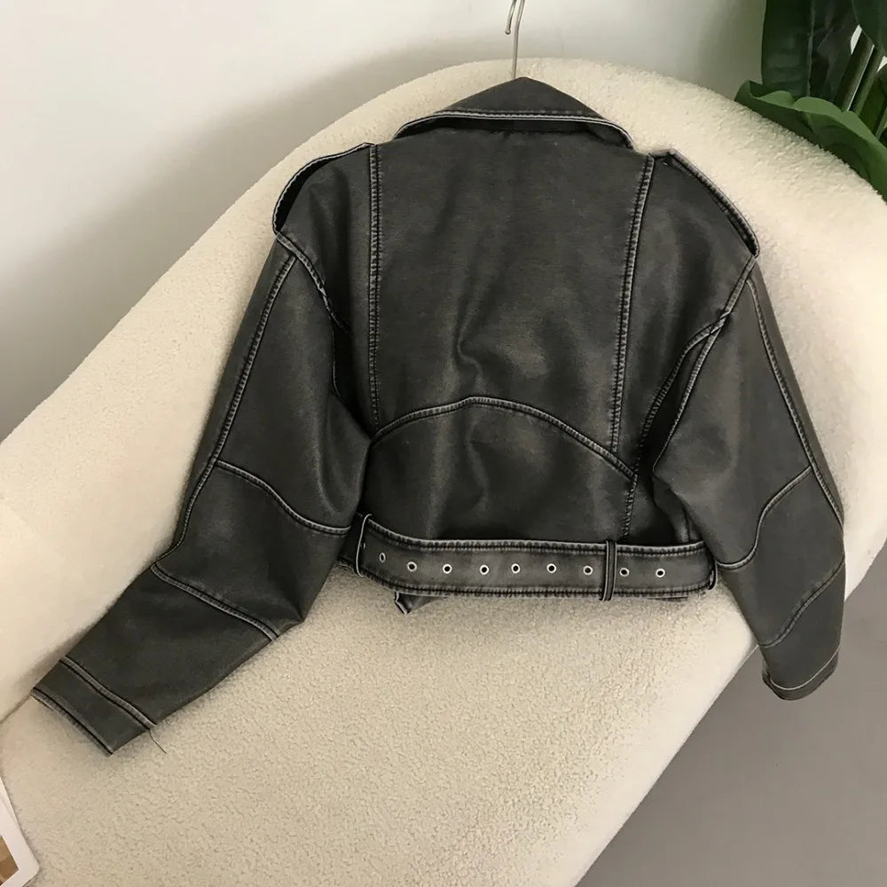 Judy | Veste motard chic en simili cuir