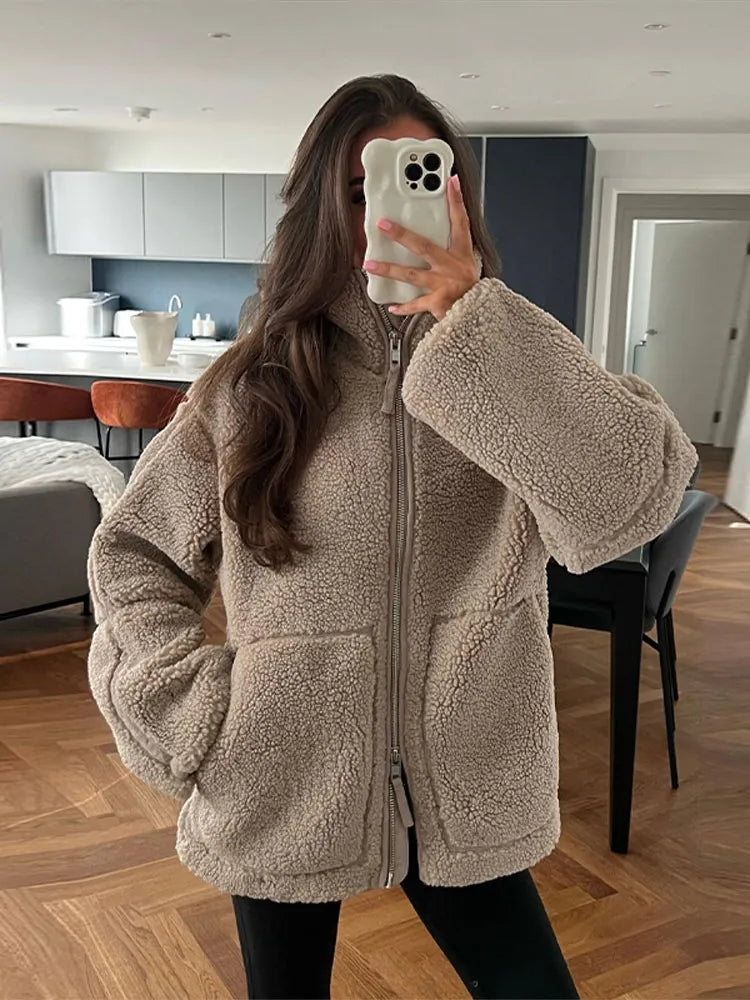 Kaja | Manteau douillet en peluche