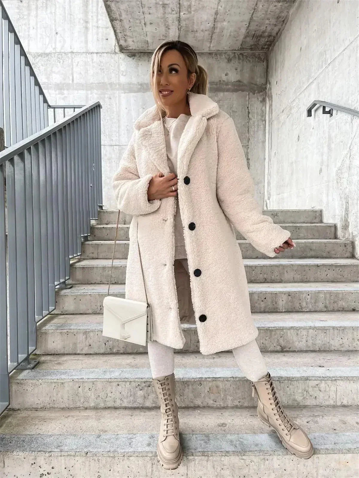 Presina - Élégant manteau teddy pour femme