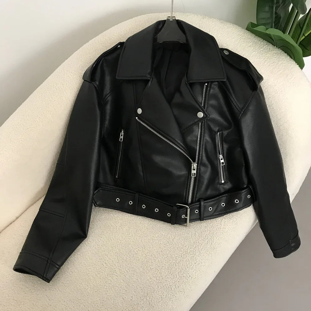 Judy | Veste motard chic en simili cuir
