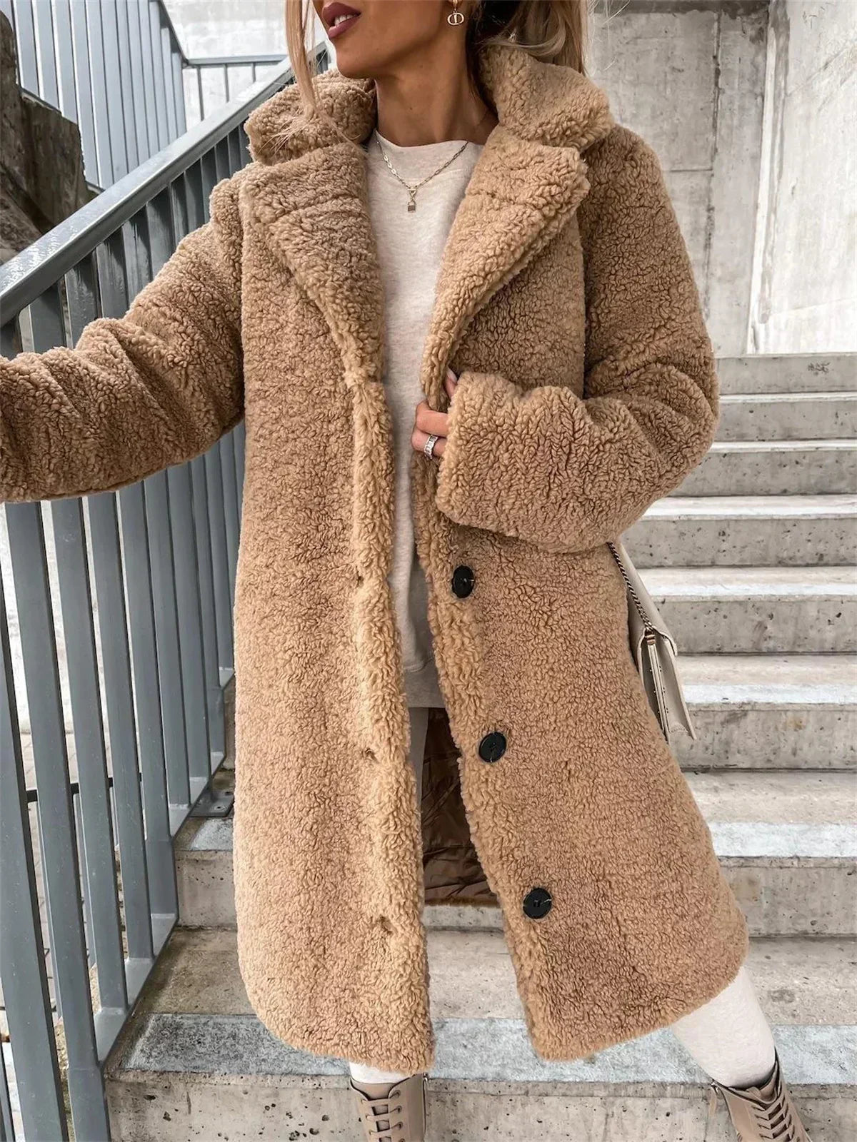 Presina - Élégant manteau teddy pour femme