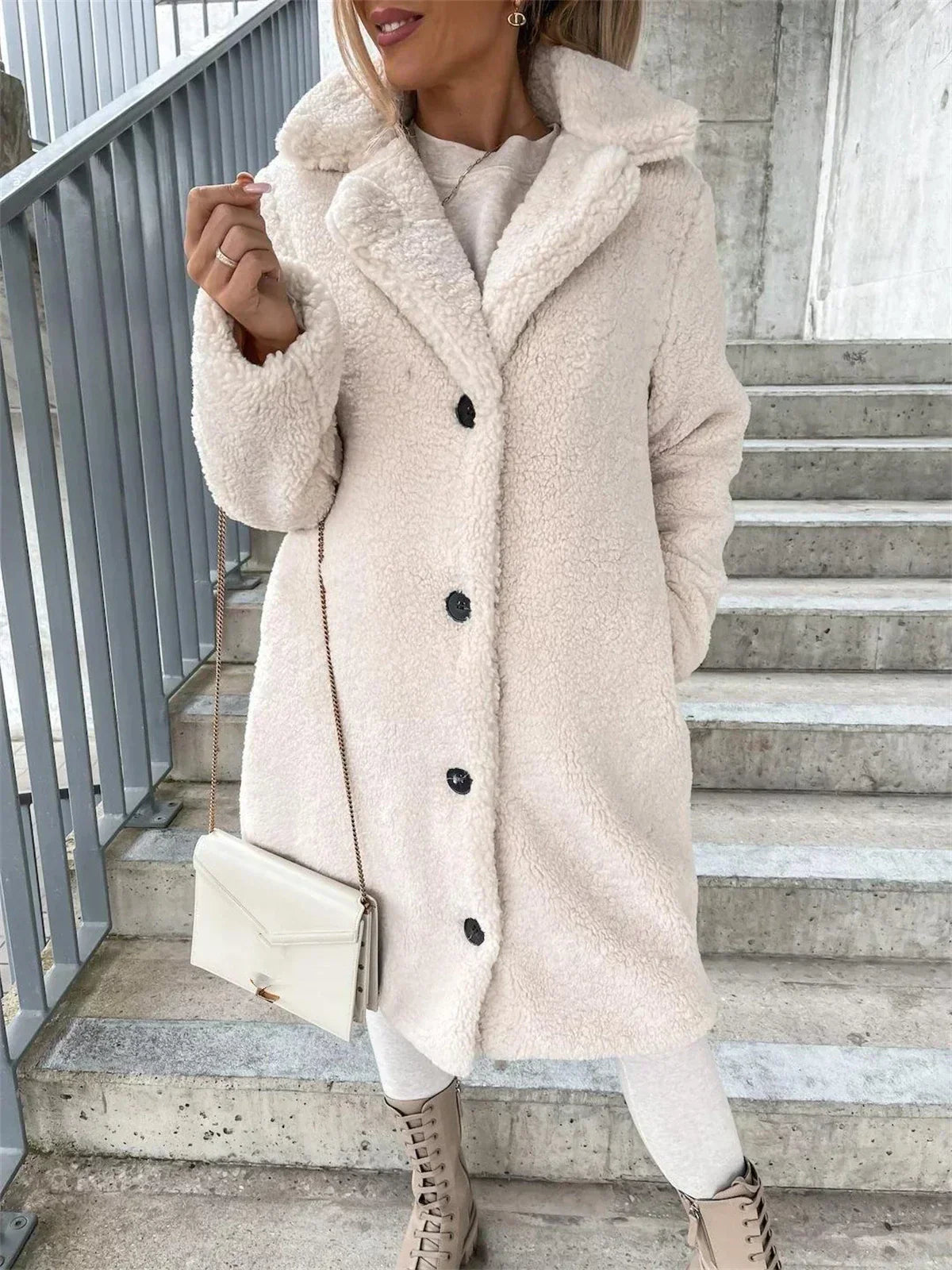 Presina - Élégant manteau teddy pour femme
