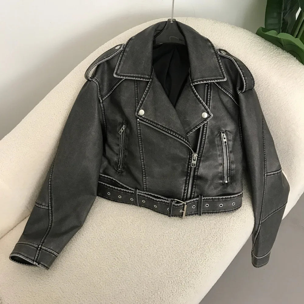 Judy | Veste motard chic en simili cuir