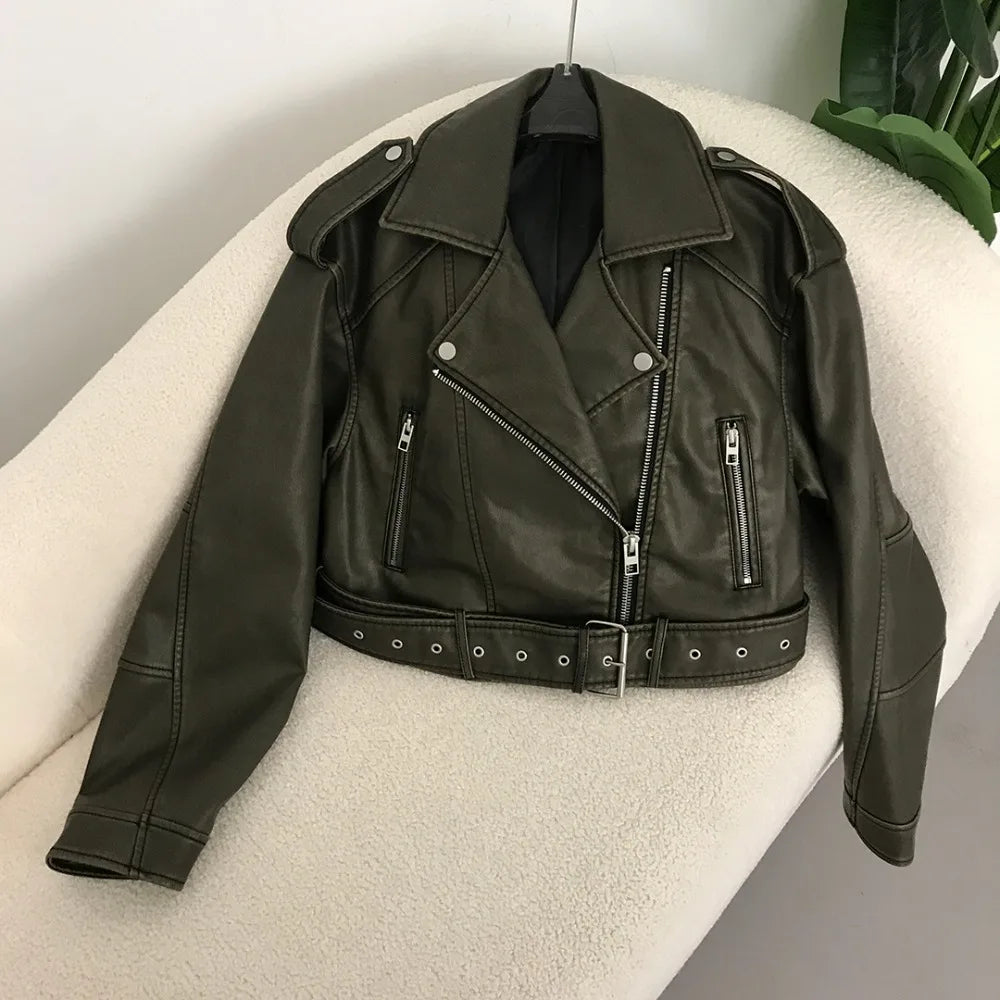 Judy | Veste motard chic en simili cuir