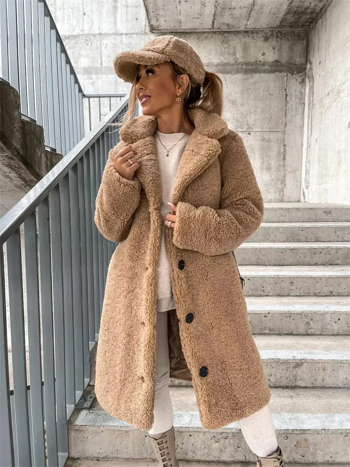 Presina - Élégant manteau teddy pour femme