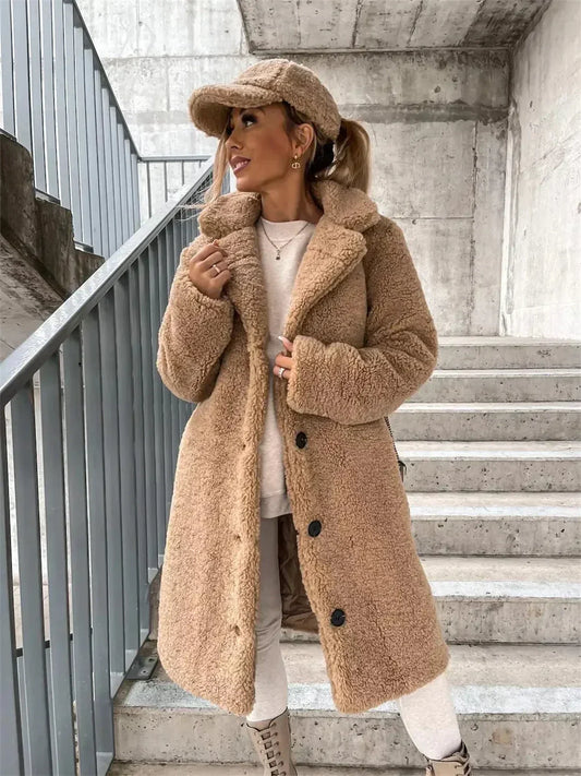 Presina - Élégant manteau teddy pour femme