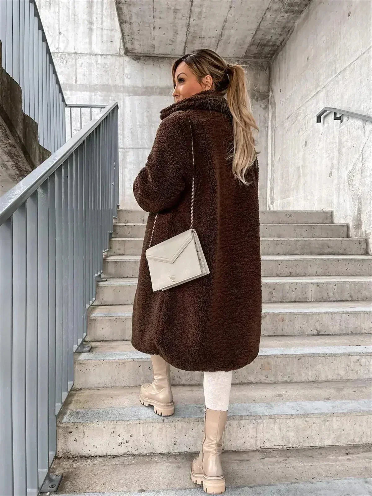 Presina - Élégant manteau teddy pour femme
