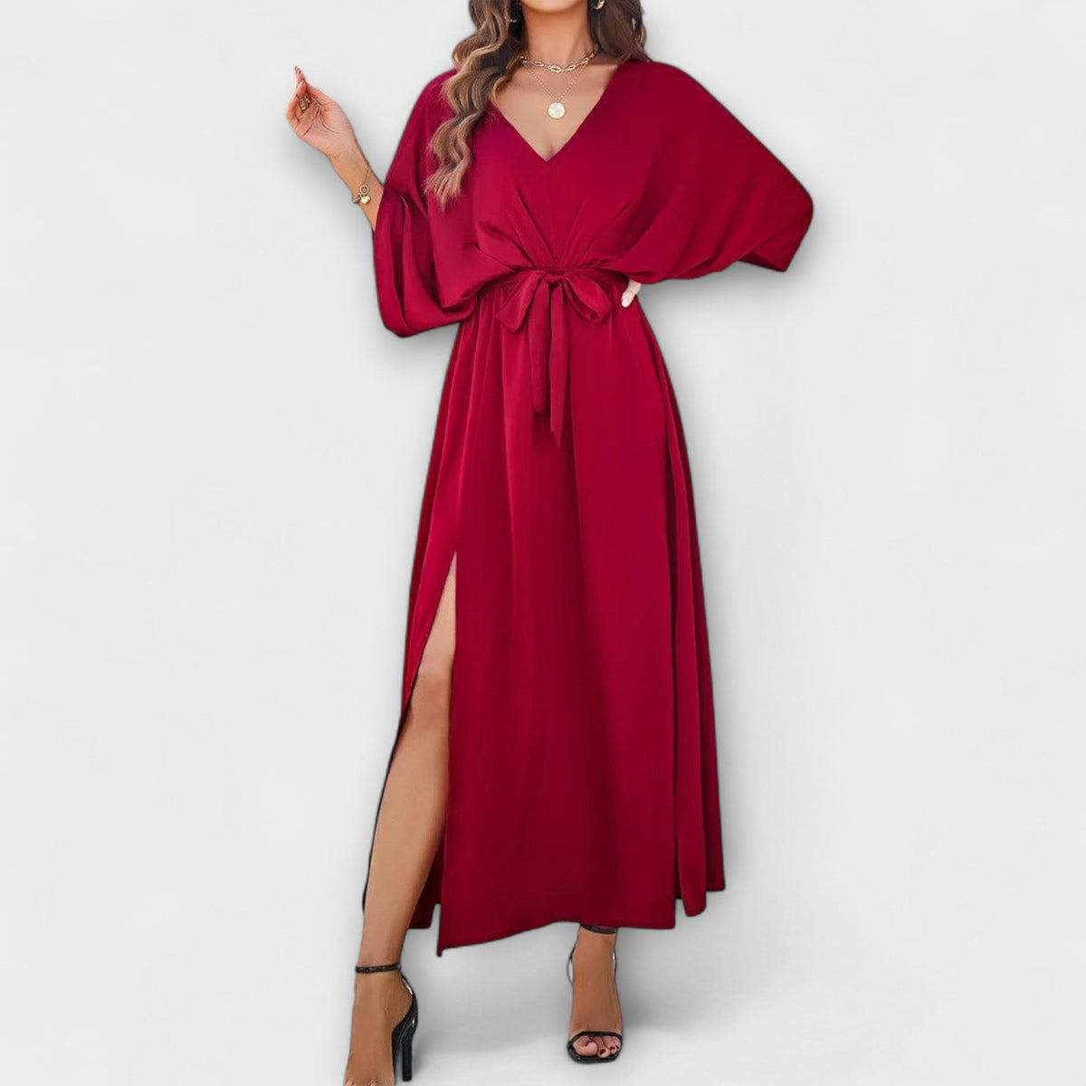 Sabrina - Robe maxi avec décolleté en V