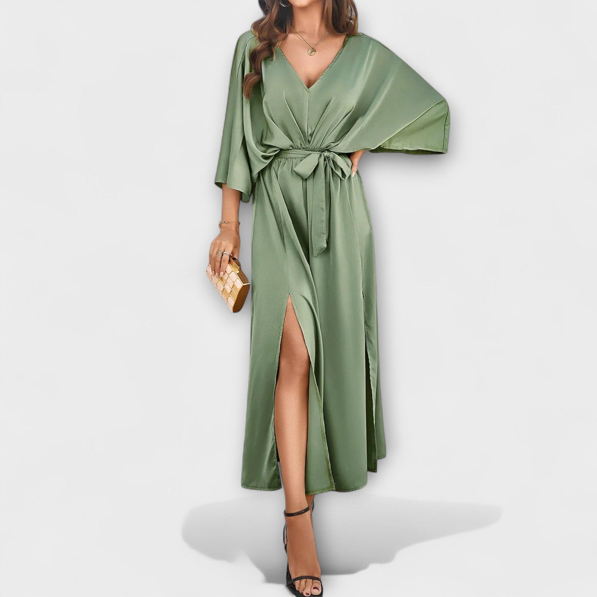 Sabrina - Robe maxi avec décolleté en V