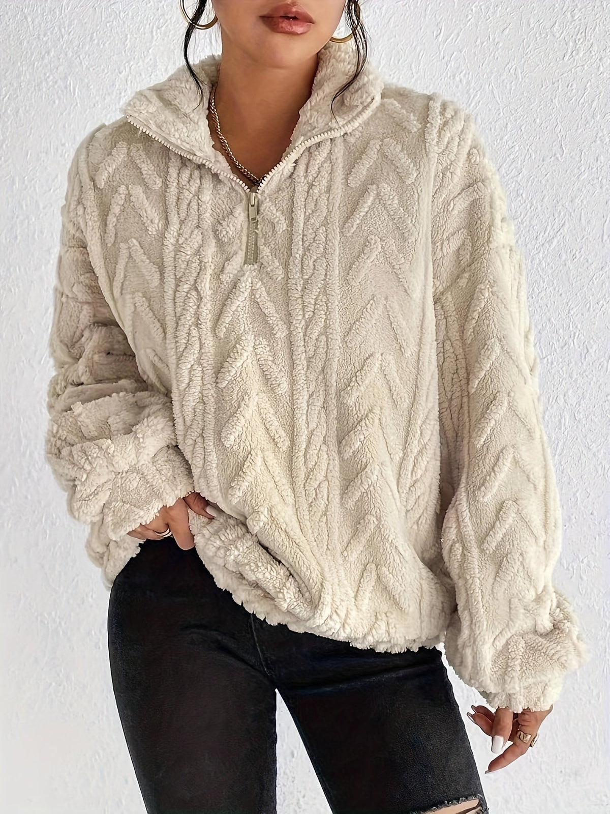 Alice | Pull zippé moelleux