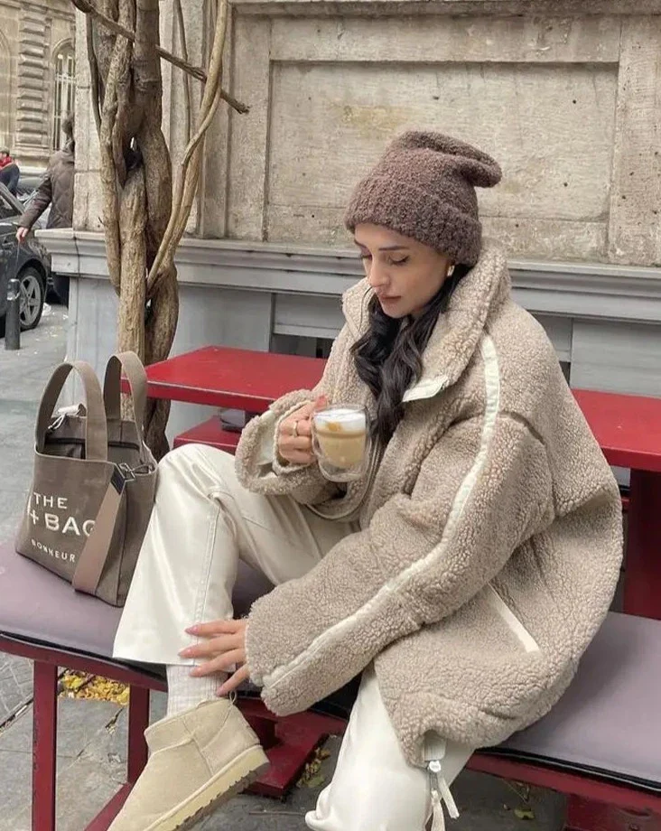 Kaja | Manteau douillet en peluche