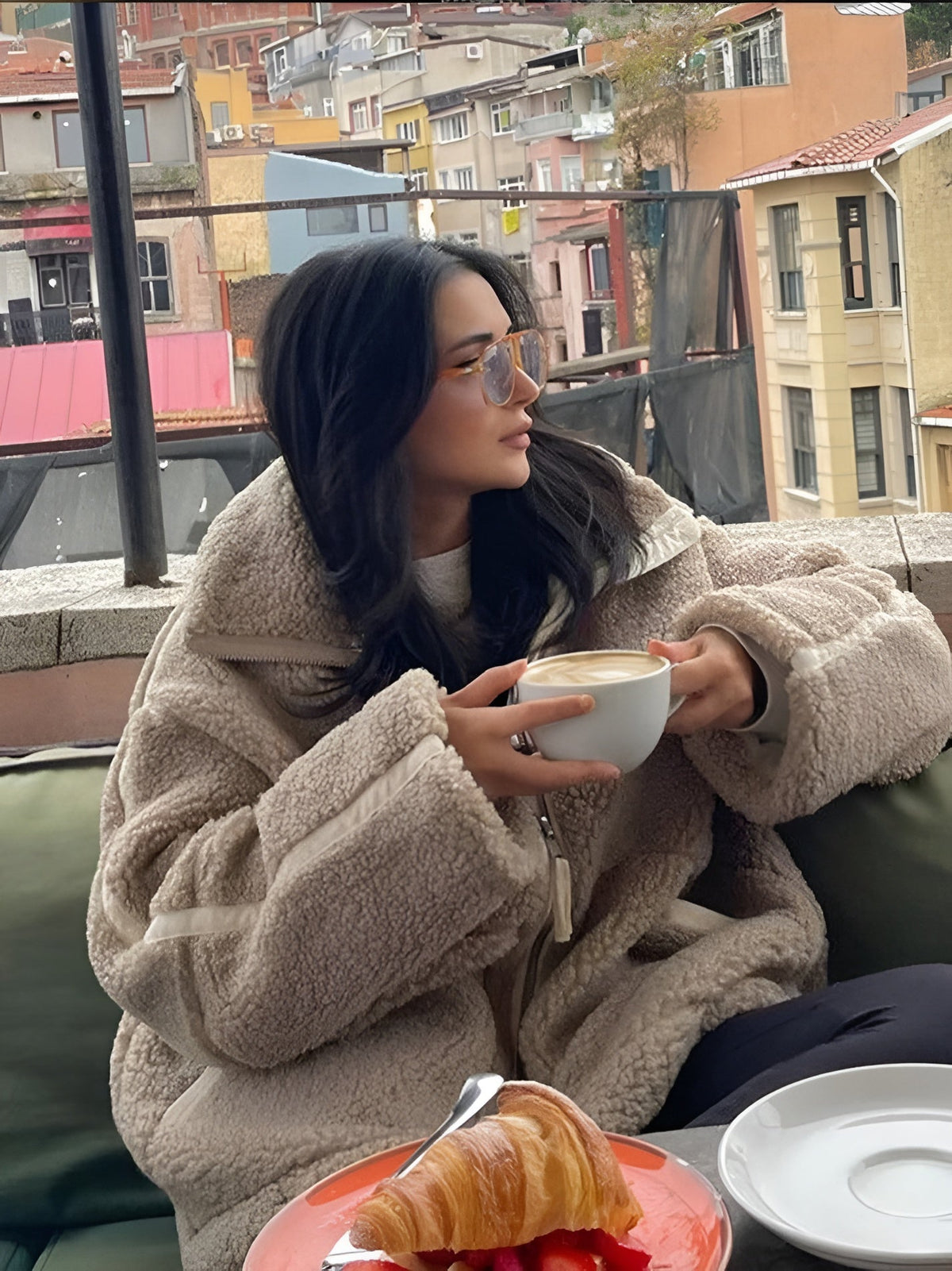 Kaja | Manteau douillet en peluche