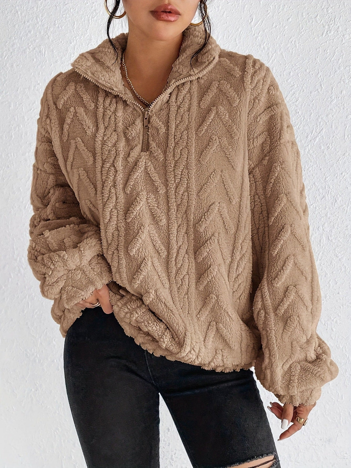 Alice | Pull zippé moelleux