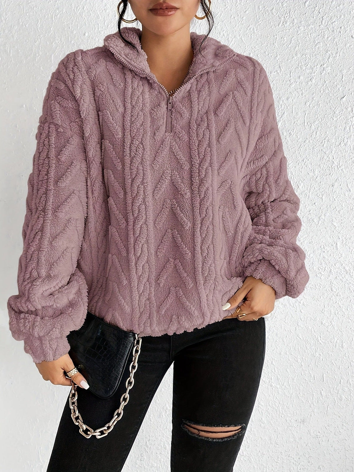 Alice | Pull zippé moelleux